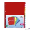 Kép 1/2 - Elválasztó regiszter 12részes VIQUEL PP A4 Maxi, színregiszter Iratrendezés VIQUEL 153787-06
