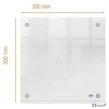 Emlékeztetőtábla akri fali 30x30cm NOBO Home átlátszó