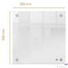 Kép 3/7 - Emlékeztetőtábla akri fali 30x30cm NOBO Home átlátszó