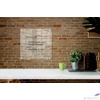 Kép 6/7 - Emlékeztetőtábla akri fali 30x30cm NOBO Home átlátszó