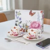 Eszpresszó csésze aljjal SUMMER 2sb/szett porcelán Díszdobozban