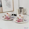 Eszpresszó csésze aljjal SUMMER 2sb/szett porcelán Díszdobozban