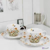 Eszpresszó csésze aljjal 110ml WILD BIRD 2 db /szett porcelán Díszdobozban