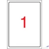 Kép 1/2 - Etikett címke Apli tintasugaras nyomtatóhoz, 199,6x289,1mm fényes, fotóminőségű,10 etikett/csomag