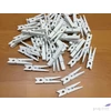 Kép 2/2 - Fa csipesz fehér 4, 5cm 25db/cs