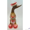 Kép 8/13 - Fa dekor faragott kacsa figura kézzel festett faragott fa dekor figura több féle közepes méretű 30cm