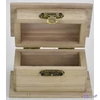 Fa doboz kicsi hosszú tetős natúr 9x5,5x5cm-es csatos zárral GRAVÍROZHATÓ! CRL1016