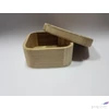 Kép 1/2 - Fa doboz peremes lekerekített 14x14,5x5, fedeles