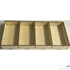 Kép 1/2 - Fa doboz rekeszes 4 rekeszes - 30x14x3,5cm