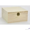 Kép 1/2 - Fa doboz teásdoboz natúr 4rekeszes 15x15x8cm-es doboz GRAVÍROZHATÓ! 3272