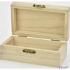 Fa doboz téglalap alakú natúr 12x7x5cm-es csatos zárral GRAVÍROZHATÓ! CRL1022