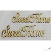 Kép 1/2 - Fa felirat tábla Sweet Home 15cmx4cmx3mm 2db/cs