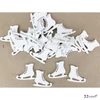 Fa figura korcsolya fehér 3cmx3mm 30db/cs