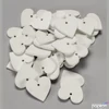 Kép 1/2 - Fa figura szív fehér 3cmx3mm 40db/cs