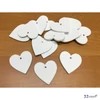 Fa figura szív fehér 4cmx3mm 15db/cs
