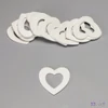 Fa figura szív fehér lyukkal 6cmx5.5cmx3mm 15db/cs