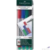 Kép 2/2 - Faber-Castell filckészlet 1514 F fóliaíró filc 4db . 0,6mm rostiron 151404