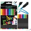 Kép 1/2 - Faber-Castell filctollkészlet 10db-os, Black Edition fekete test