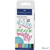 Faber-Castell művész filc 6 AG-Művész PITT Hand Letter pasztell árn PITT artist pen 267116