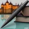 Kép 3/3 - Faber-Castell nyomósiron FC-Töltőceruza E-motion galvanizált alum inium test Pure Black csavar mechanikáva