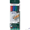 Kép 2/2 - Faber-Castell alkoholos filc 1513 F fóliaíró filc, 0,6mm 4db . 151304