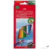 Kép 2/2 - Faber-Castell színes ceruza 12db háromszögletű ECO 120512EU / 120523