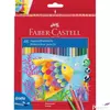 Kép 1/2 - Faber-Castell színes ceruza 48db Akvarell + ecset. 114448