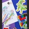 Faber-Castell Színesceruza 18+6db-os hatszögletű DINOSZAURUSZ 18db alap +3db metál +3db pasztellszín