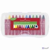 Faber-Castell Zsírkrétakészlet 12db-os háromszögletű Jumbo + kaparóval műanyag dobozban 120011