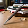 Faber Castell golyóstoll GVFC Guilloche Ciselé ródium bevonatú barna csavar mechanikával 146731