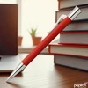 Kép 3/3 - Faber Castell golyóstoll GVFC Guilloche ródium bevonatú india piros csavar mechanikával