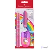 Faber Castell grafitceruza Unicorn szett 2db ceruza, hegyező, radír