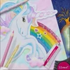 Faber Castell grafitceruza Unikornis háromszögletű jumbo , hegyező, radír