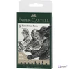 Faber Castell művész filctoll 8db-os PITT Fude hard 199 fekete XXS;S;F;M;1,5mm;C;B;FH hegyvastagság 167
