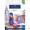 Kép 1/3 - Faber Castell művész filctoll AG-Kétvégű aquarell filctoll 24db-os Goldfaber Aqua