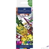 Kép 1/2 - Faber Castell művész filctoll AG-Kétvégű aquarell filctoll 6db-os GRAFFITI Goldfaber Aqua