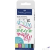 Kép 1/2 - Faber-Castell művész filc 6 AG-Művész PITT Hand Letter pasztell árn PITT artist pen 267116