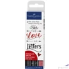 Kép 2/2 - Faber-Castell művész filc 4-es PITT szett vegyes méretű 4db AG-művészfilc 267115