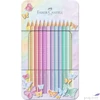 Kép 1/3 - Faber Castell színes ceruza 12db-os SPARKLE pasztell fém dobozban