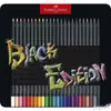 Kép 2/2 - Faber Castell színes ceruza 24db-os Black Edition fekete test fém dobozban