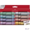 Faber Castell szövegkiemelő Textliner 1546 8db-os készlet metál 154689