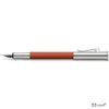 Faber Castell töltőtoll GVFC Guilloche ródium bevonatú égetett narancs M-es heggyel 145220