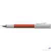 Kép 2/3 - Faber Castell töltőtoll GVFC Guilloche ródium bevonatú égetett narancs M-es heggyel 145220