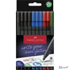 Faber Castell tűfilc 10db-os 0,4mm GRIP OFFICE 2024 fekete,kék,piros,zöld