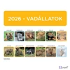 Falinaptár A4 tűzött 2026 Vadállat