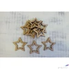 Kép 1/2 - Fatábla felirat, Fa figura csillag lyukas 5cmx5cmx3mm 10db/cs
