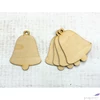 Kép 1/2 - Fatábla felirat, Fa figura harang 11cmx8, 5cmx3mm 5db/cs