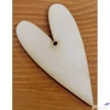 Kép 1/5 - Fatábla felirat, Fa figura szív hosszúkás 3.5cmx6cmx3mm 10db/cs
