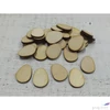 Kép 1/2 - Fatábla felirat, Fa figura tojás 3cmx3mm 30db/cs
