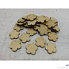 Kép 1/3 - Fatábla felirat, Fa figura virág 3cmx3mm 30db/cs